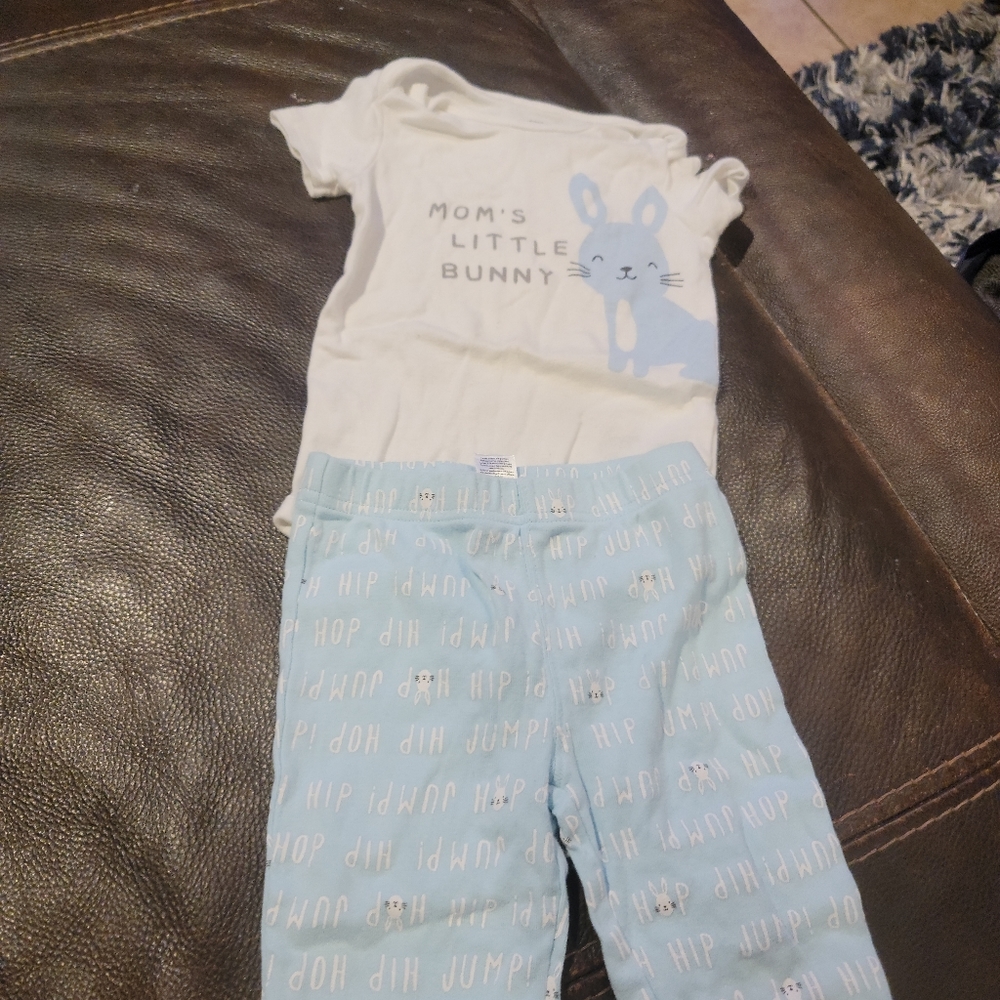 Mommy's little bunny 18 month pant & top unisex easter outfit  carters